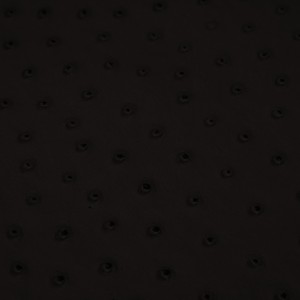 Ostrich Black | Exotic Automotive Upholstery Leather