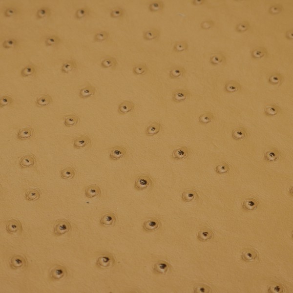 Ostrich Camel | Exotic Automotive Upholstery Leather