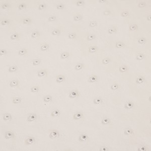 Ostrich Optical White | Exotic Automotive Upholstery Leather