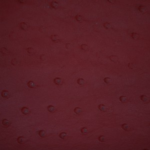 Ostrich Red | Exotic Automotive Upholstery Leather