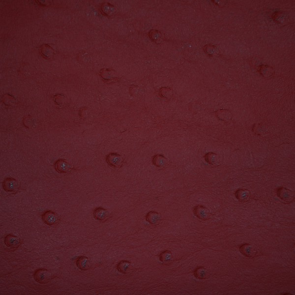 Ostrich Red | Exotic Automotive Upholstery Leather