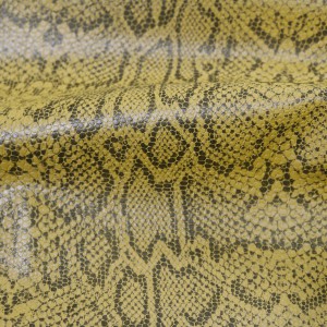 Snake Yellow | Exotic Automotive Upholstery Leather