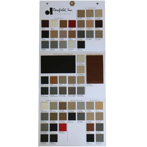 Auto Leather Sample Card | Leather Samples | Danfield Inc.
